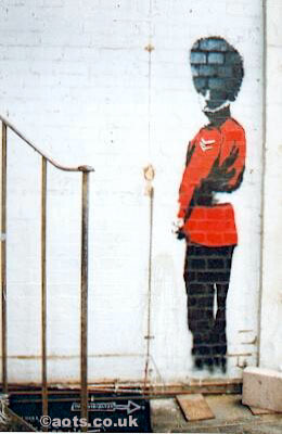 Banksy - Coldstream guard urinating