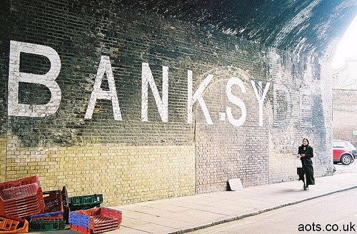 Banksy Bankside _ London South Bank Graffiti