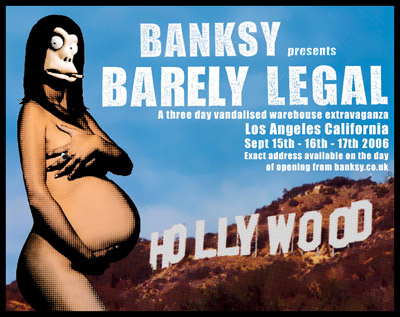 Banksy Barely Legal show Los Angeles