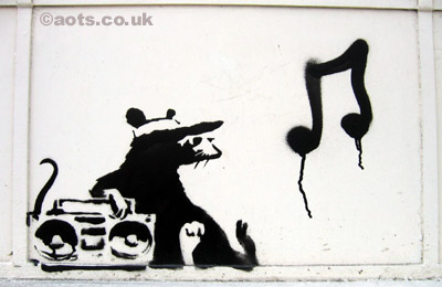 Banksy Rat, Whitechapel area