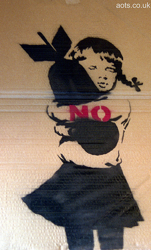 Banksy Bomb Love Stop The War Photo