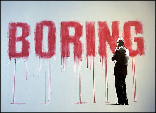 Banksy Boring canvas