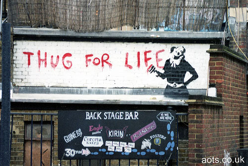 Banksy Brixton "Thug For Life"