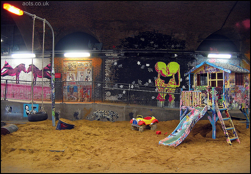 Banksy Cans Festival Playground