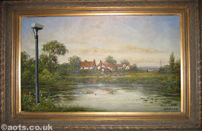 Banksy Countryside CCTV painting