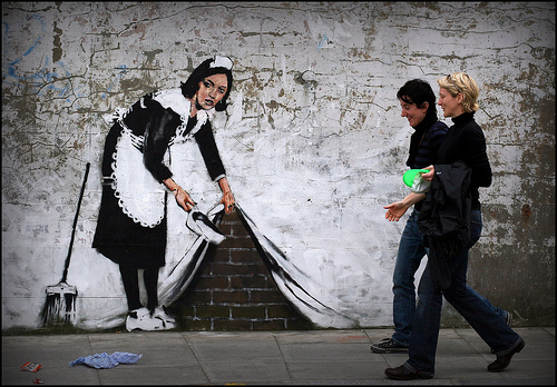 Banksy Chalk Farm Maid