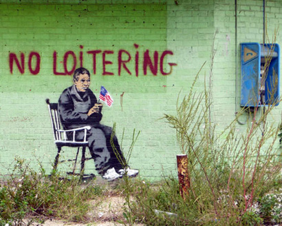 Banksy _ No loitering, New Orleans