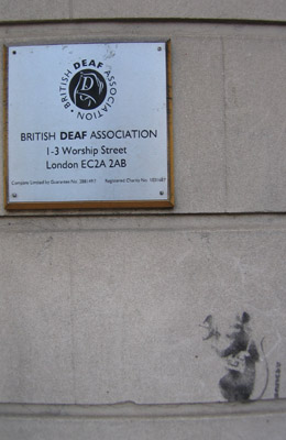 Banksy rat, Deaf Association