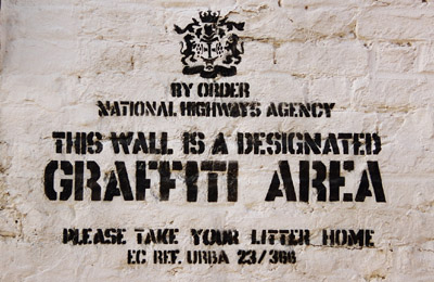 Banksy Designated Graffiti Area