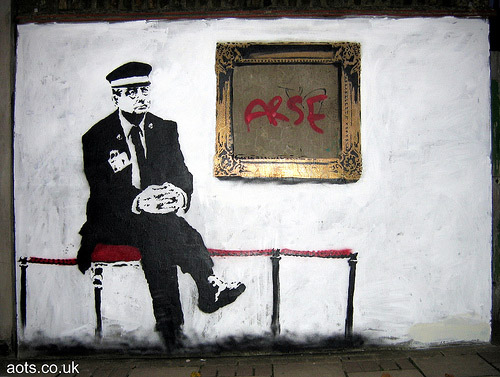 Banksy gallery attendant