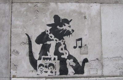 Banksy hip hop rat 
