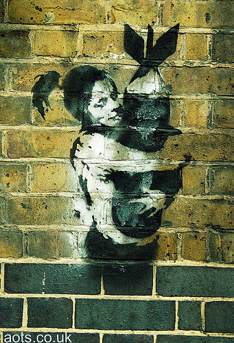 Banksy Bomb Love