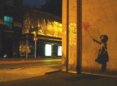 Banksy girl with a balloon