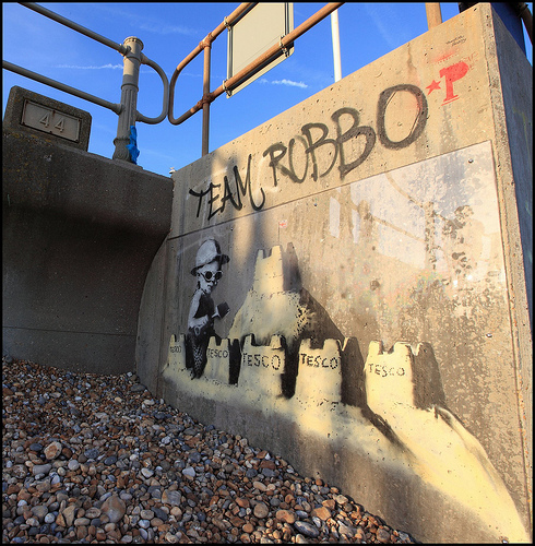 Banksy Tesco sandcastles