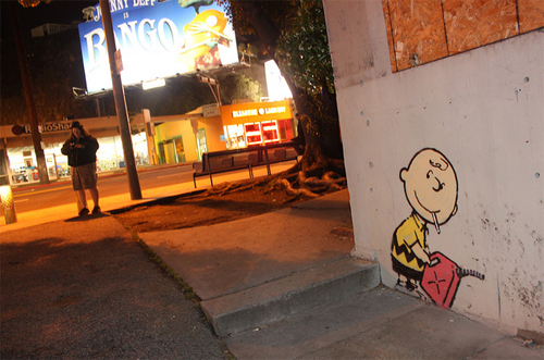 Banksy _ Charlie Brown firestarter