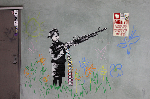 Banksy Crayon Boy