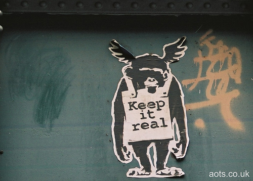 Banksy Keep it real Poster, Ladbroke Grove