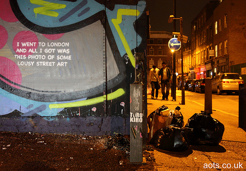 Banksy "I went to London and all I got was this photo of some lousy street art"