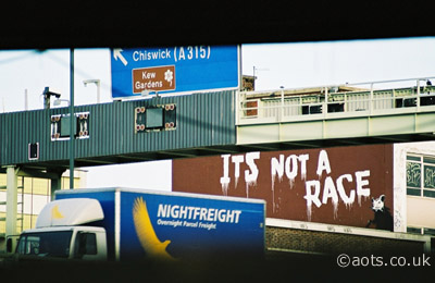 Banksy M4 It's Not A Race