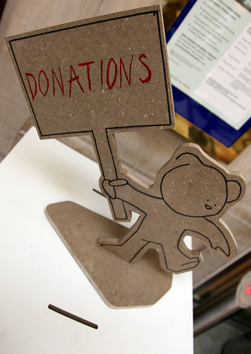 Banksy _ museum donations box