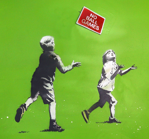 Banksy No Ball Games