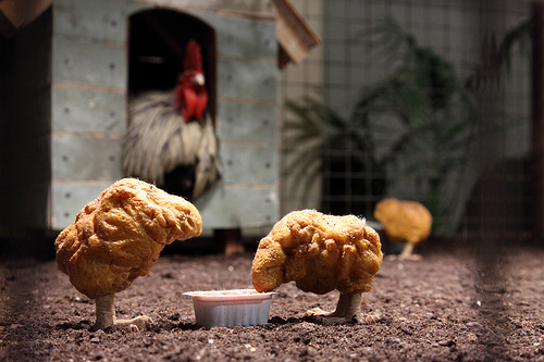 Banksy chicken nuggets