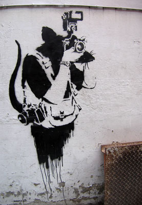 Banksy photographer rat