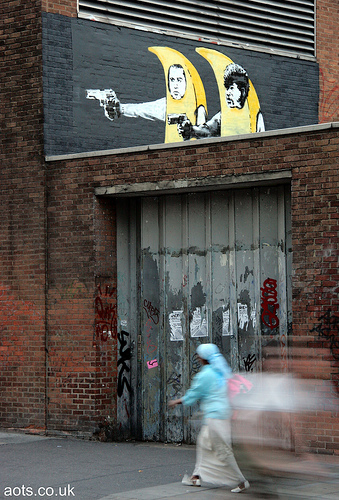 Banksy Pulp Fiction bananas