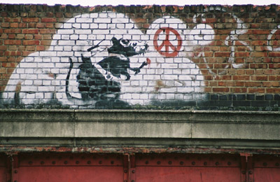 Banksy Rat, Old Street Bridge