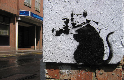 Banksy rat photographer