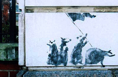 Banksy Rat revolution photo