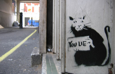 Banksy You Lie Bond Street rat