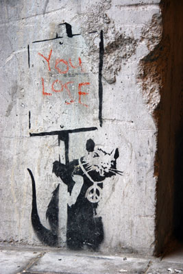 Banksy rat you lose