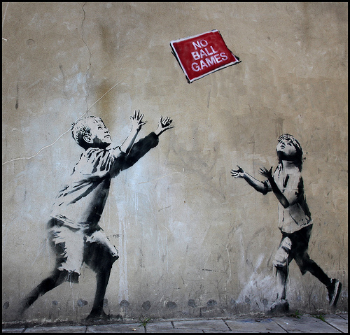 Banksy 'No Ball Games'