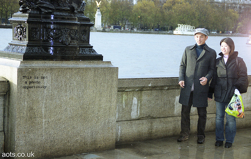 Japanese tourists in London photo