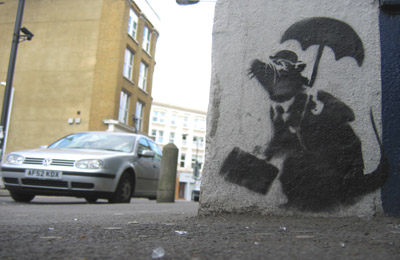 Banksy Rat with VW