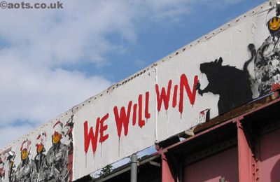 Banksy Old Street "We Will Win"