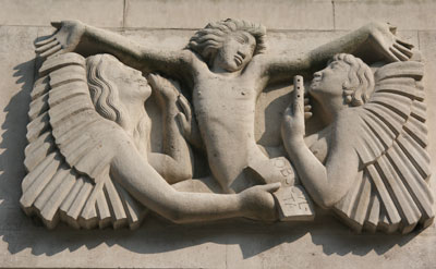 BBC, Langham Place, London _ relief detail