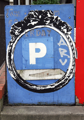 Blek Le Rat Parking Frame