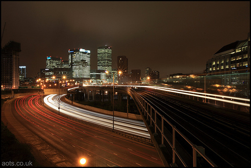 Canary Wharf from the DLR