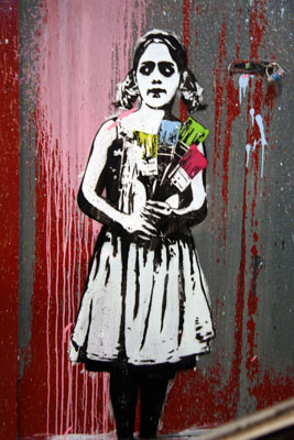 Dolk, 'Girl With Brushes', Cans Festival