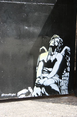 Copyright Angel stencil