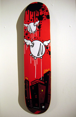 customised skate board