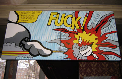 D*Face 'Fuck' canvas