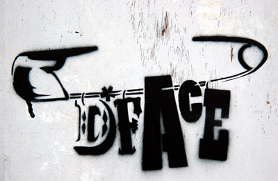 DFace safety pin tag stencil