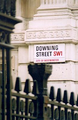 Downing Street sign