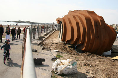 Construction of the East Beach Cafe, Littlehampton