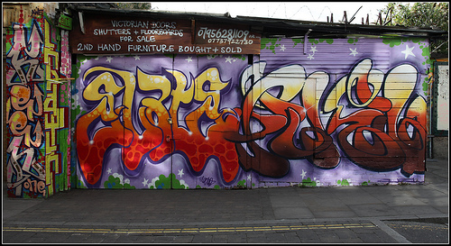 Elate, Keen and Fuel graffiti