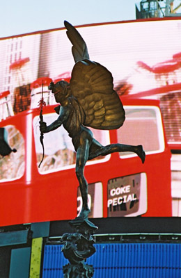 Eros statue, Piccadilly Circus, London