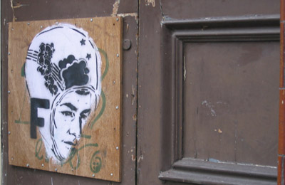 Faile stencil graffiti